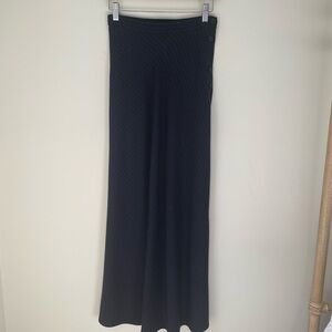 Laura Ashley Black Maxi Skirt with Button Detail
